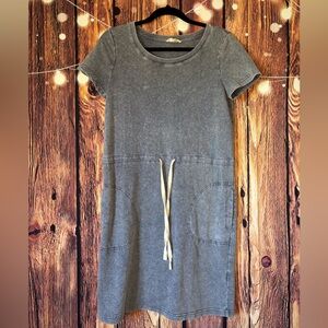 Jane and Delancey Charcoal Dress with Drawstring